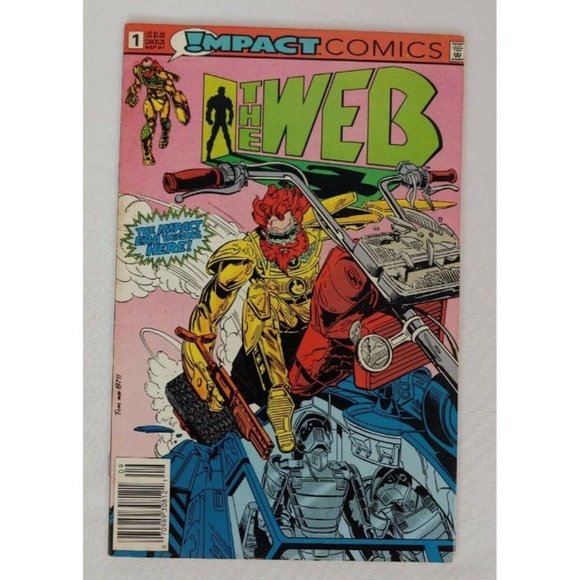 Impact Comics Book Lot,The Comet #1, The Web #1 and #3, The Shield #1 Mixed Lot - Picture 3 of 12